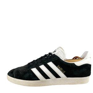 Men's Adidas Gazelle Black Suede Shoe Size 8.5